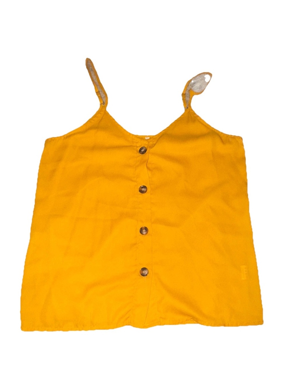 Women’s Yellow Button-Front Cami Top
